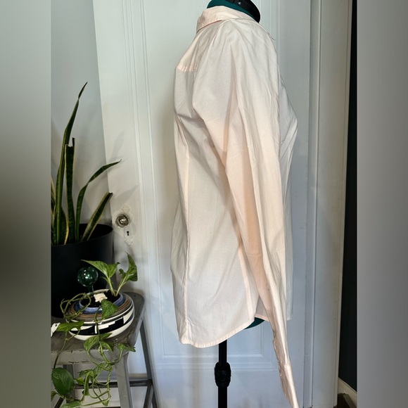 J.Crew 365 NWT Button Down Shirt women’s light pink 10 tall - Picture 5 of 9